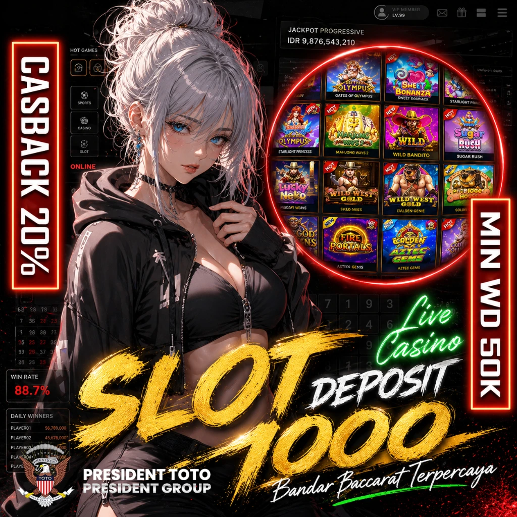 PRESIDENTTOTO: Agen Slot Deposit 1000 & Bandar Baccarat Live Casino Terpercaya